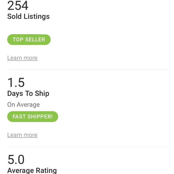 Seller Stats 💕 - Picture 2 of 2